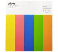 Cricut 2008318 Carton de couleur Largeur de coupe 30.5 cm jaune, rouge, bleu bleuet, vert clair, mandarine