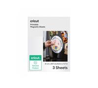 Cricut 2012792 Feuilles magnétiques imprimables A4 Blanc lot de 3 pour Cricut Explore