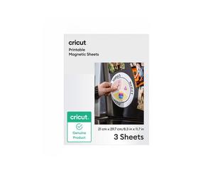 Cricut 2012792 Feuilles magnétiques imprimables A4 Blanc lot de 3 pour Cricut Explore