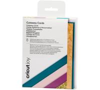 Cricut – Cartes Cutaway pour Joy – 8 pièces 10,8×14 cm – pétrole, fuchsia, or, rose