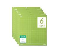 Cricut adhérence standard tapis de machine, 30.5 x 30.5 cm, tapis de découpe réutilisables avec film, pour cardstock, Iron-on, vinyle etc., pour Explore & Maker - lot de 6