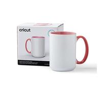 Cricut biseauté en céramique vierge | Miami | 425 ml (15 oz) | 1 x tasse de sublimation à l'encre infusible | Pour une utilisation avec toutes les machines de coupe (Lot de 6)