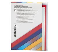 Cricut Cartes d'insertion de transfert de papier d'aluminium Cricut | Célébration | 11,4 cm x 15,9 cm | 8 pack | Pour une utilisation avec Cricut Joy Card Mat et Tool To-Tool