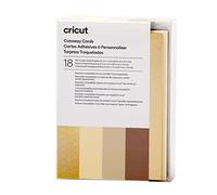 Cricut Cutaway Cards Neutre 8,9 cm x 12,4 cm - 18 Cartes - Pour Tapis de Cartes Cricut 2x2