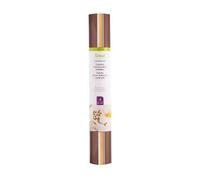4 feuilles de flex thermocollant blanc, orange, marron, taupe métalisé 30,5 x 30,5 cm -