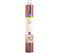 6 feuilles de flex thermocollant rouge, blanc, doré, violet, bleu, vert, rose pailleté 30,5 x 30,5 cm - Cricut
