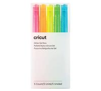 Cricut Ensemble de stylo gel pailleté | Néon | Point fin 0,8 mm | 5-pack | Pour une utilisation avec Cricut Explore et Maker Machines