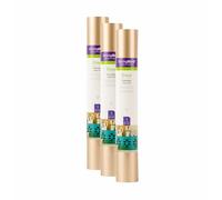 Cricut Everyday - Lot de 3 rouleaux de vinyle de transfert thermique pour chemises, chapeaux, décorations et plus encore - Doré - 30,5 x 61 cm
