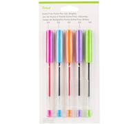 Cricut Explore/Maker Extra Fine Point 5-Pack Brights Set de broches rose, bleu, orange, violet, citron-vert