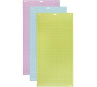Cricut Explore/Maker LightGrip/StandardGrip/StrongGrip (30.5 x 61 cm) 3-Pack Tapis de découpe lilas, bleu, jaune