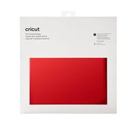 Cricut Feuille de transfert | Rouge | 30,5 cm x 30,5 cm (12 x 12) | 8 feuilles | Pour une utilisation avec toutes les machines de coupe Cricut. Nécessite un outil de transfert en papier d'aluminium.