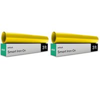 Cricut Feuille thermocollante Smart, Jaune maïs - 33 cm x 91,4 cm - Grand format (Lot de 2)