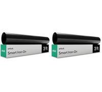 Cricut Feuille thermocollante Smart, Noir - 33 cm x 91,4 cm - Grand format (Lot de 2)