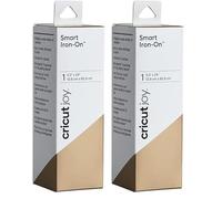 Cricut Flex Thermocollant pour Tissus - Or - 0,6 m | Rouleau de Vinyle Thermocollant pour T-Shirt et Textile | Compatible avec toutes les machines Cricut | Joy Smart HTV Iron-On (Lot de 2)