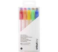 Cricut Glitter Gel Pen Set | Arc-en-Ciel | Point Fin 0,8 mm | 10 Pack | pour Une Utilisation Joy, Multi, 10 Pièces, 2009964