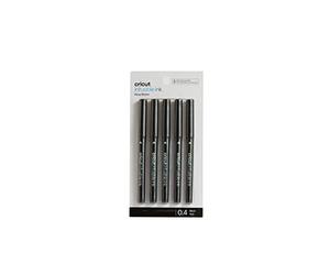 Cricut Infusible Ink Lot de 5 marqueurs à pointe fine (0,4) pour bricolage Noir