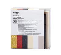 Cricut Insert Cards Glitz & Glam S40 Set de cartes taupe, crème, blanc