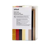 Cricut Insert Cards Glitz & Glam R10 Set de cartes taupe, crème, blanc