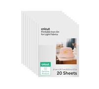 Cricut Iron-on Imprimable pour Tissus clairs, A4, Papier de Transfert Thermique, transferts HTV Iron-on imprimables pour imprimantes Jet d'encre, pour Les Machines Joy Xtra, Explore et Maker