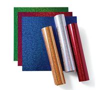 Cricut Iron On Vinyle Thermocollant Holographique Brilliant | Ultime | 30,5cm x 30,5cm (12" x 12") | 6 x Feuilles de Vinyle Thermocollantes | Compatible avec toutes les machines de découpe Cricut