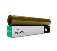 Cricut Iron On Vinyle Thermocollant | Or | 3,6m (12ft) | Rouleau de vinyle thermocollant (HTV) | Compatible avec toutes les machines de découpe Cricut