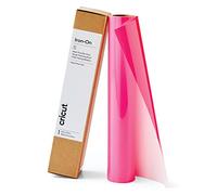 Cricut Iron On Vinyle Thermocollant | Rose Fluo | 3,6m (12ft) | Rouleau de vinyle thermocollant (HTV) | Compatible avec toutes les machines de découpe Cricut