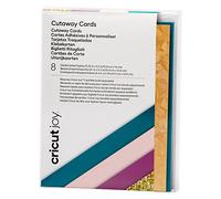 Cricut – Cartes Cutaway pour Joy – 8 pièces 10,8×14 cm – pétrole, fuchsia, or, rose