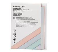 Cricut Joy™ Cutaway Cards Set de cartes pastel, rose, bleu clair, menthe