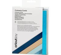 Cricut Joy™ Cutaway Cards Set de cartes beige, turquoise (brillant), bleu foncé, bleu clair (2008859)
