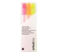 Cricut Joy Glitter Gel Pen Set | Néon | Point fin 0,8 mm | 3 pack | Pour une utilisation avec Cricut Joy