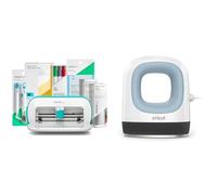Cricut Joy | Pack de démarrage pour Machine de découpe Intelligente compacte & EasyPress Mini Blue | Presse chauffante compacte pour thermocoller (HTV), Infusion et matériaux de Sublimation