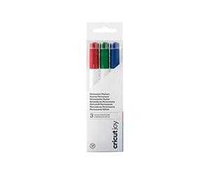 Cricut Joy Permanent Markers | Red, Green & Blue | 3-pack | For use with Cricut Joy