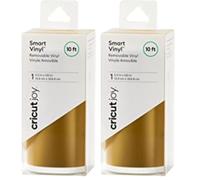 Cricut Joy Smart Vinyl amovible | Or | 3M (10ft) | Roll en vinyle auto-adhésif | Pour une utilisation avec Cricut Joy (Lot de 2)