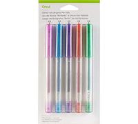 Cricut Explore/Maker Medium Point Gel 5-Pack Glitter Brights Set de broches effet scintillant, rouge