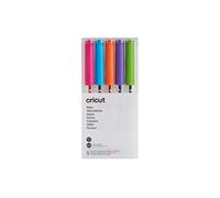 Cricut Explore/Maker Extra Fine Point 5-Pack Brights Set de broches rose, bleu, orange, violet, citr
