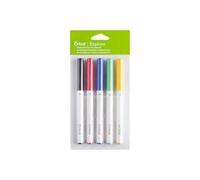 Cricut Explore/Maker Fine Point 5-Pack Classics Set de broches noir, rouge, bleu, vert, jaune