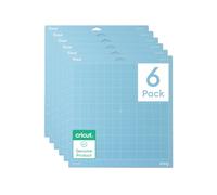 Cricut LightGrip Lot de 6 tapis pour machines Explore & Maker - Idéal pour le papier standard, le papier cartonné léger et plus encore, 30,5 x 30,5 cm, Bleu Clair