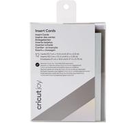Cricut – Lot de 12 cartes et enveloppes Format A2 (13,9 x 10,7 cm) – Gris et argent holographique