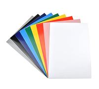 Cricut Lot de 20 feuilles A4 en vinyle permanent imperméable et brillant imprimable au laser pour machines à découper Couleurs mélangées
