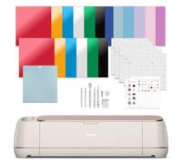 Cricut Maker 4 - Machine de découpe intelligente (coquillage) | Ensemble de fiançailles - Comprend du vinyle intelligent, du carton, du ruban de transfert, du fer sur HTV, un tapis, des stylos, une