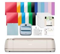 Cricut Maker 4 - Machine de découpe intelligente (coquillage) | Ensemble Engagement Plus - Comprend une presse à chaud EasyPress 3 (9 x 9) + un tapis, un sac fourre-tout, des échantillons de matériaux