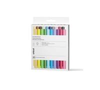 Cricut Marqueurs double-faces Joy - Ensemble ultime 20 couleurs pour Cricut Joy et Cricut Joy Xtra