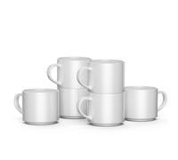 Cricut mug en céramique, set de tasses à café blanches, 300ml, idéal pour offrir et pour les projets DIY, compatible micro-ondes et lave-vaisselle Mug Press et Infusible Ink