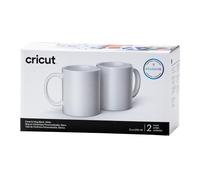 Cricut Mug céramique Blank personnalisable 340 ml Pack de 2 Blanc