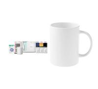 Cricut Mug Press, Kit de démarrage & Mugs vierges | Blanc | 425 ml (425,2 g) | 6 x tasses à sublimation Infusible Ink | pour une utilisation avec mug Press Infusible Ink, 2008944