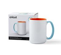 Cricut Mug vierge biseauté en céramique | Récif | 425 ml | 1 x tasse à sublimation à encre infusible | pour une utilisation avec toutes les machines de découpe, 15 oz