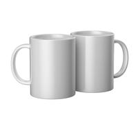 2 Mugs céramique Blanc à customiser 425 ml - Cricut Blanc