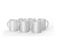 6 Mugs céramique à customiser Blanc 425 ml - Cricut Blanc G