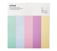 Cricut – Papier cartonné autocollant Smart Paper – Pastel – 33 x 33 cm – 10 feuilles