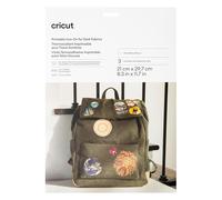 Cricut Papier Transfert Thermocollant Imprimable - 3 Feuilles - Format A4 - Imprimantes Jet d’Encre - Résistant à l’eau - Pour T-Shirts et Textiles Foncés - Compatible avec Cricut